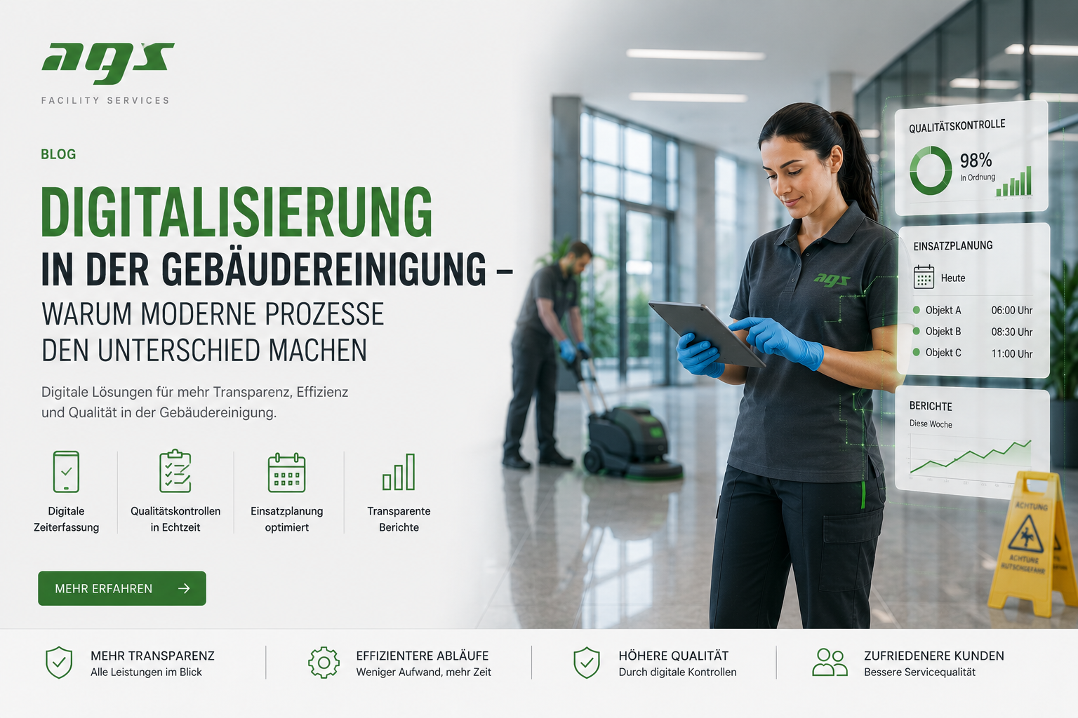 Digitalisierung in der Gebäudereinigung – Chancen und Zukunft