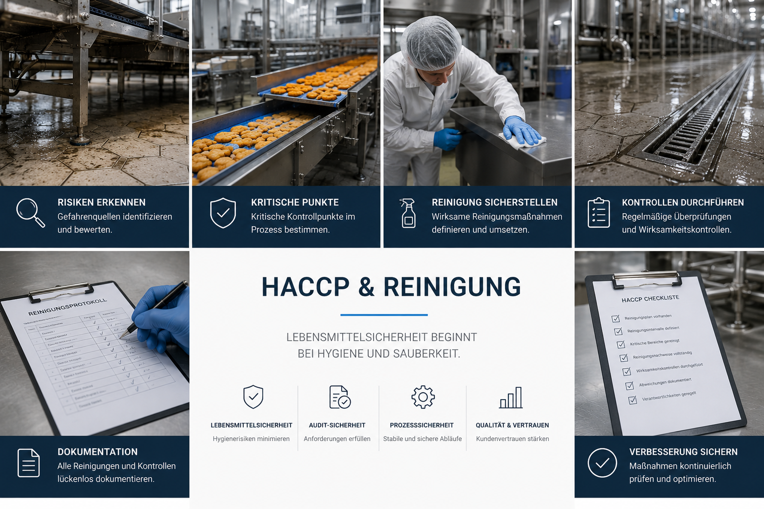 HACCP und Reinigung – was Lebensmittelbetriebe beachten müssen